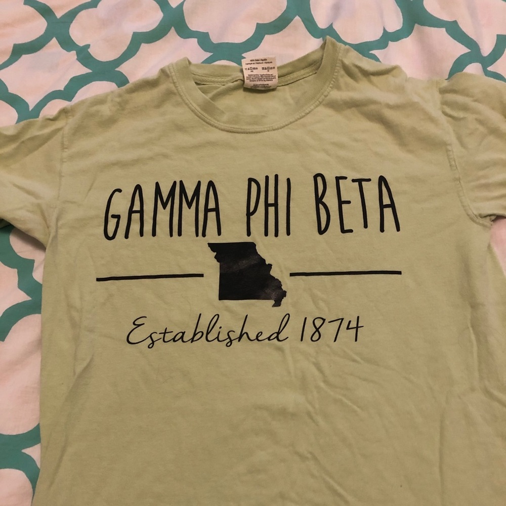 Missouri Gamma Phi Beta comfort colors top